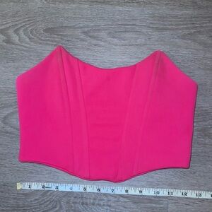Hot Pink Corset Tube Top